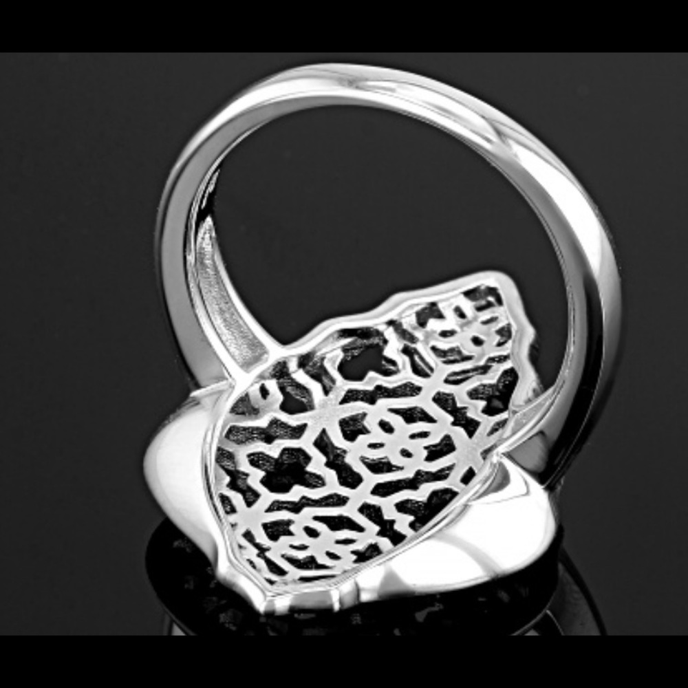 Sterling Silver Open Scrollwork Filagree Ring - image 4